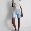 Asymmetrisch T-shirt met franjes van katoen