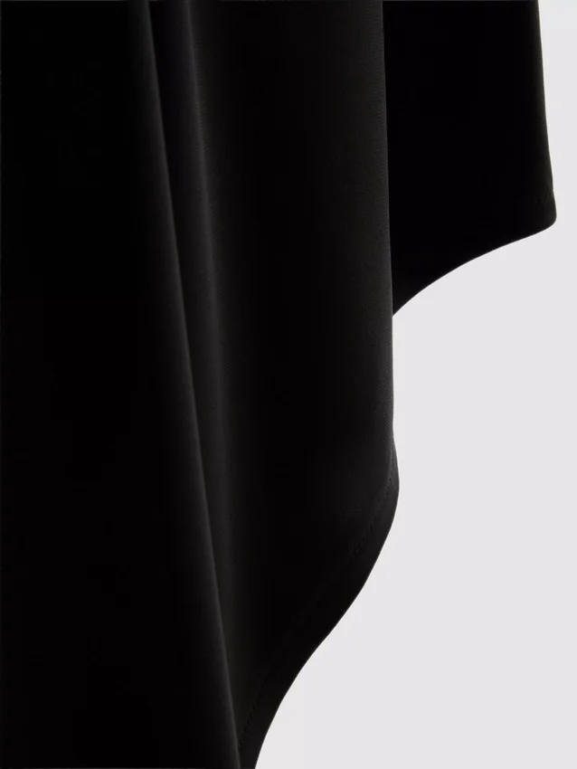 Asymmetrische midi-rok van jersey