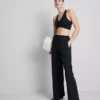 Athleisure-broek met wijde pijpen