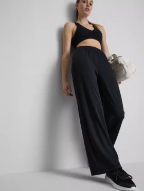 Athleisure-broek met wijde pijpen
