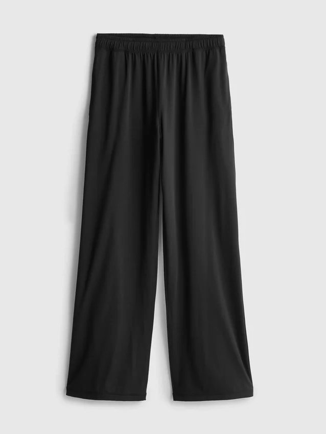 Athleisure-broek met wijde pijpen