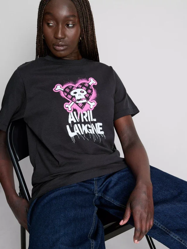 Avril Lavigne katoenen T-shirt met print