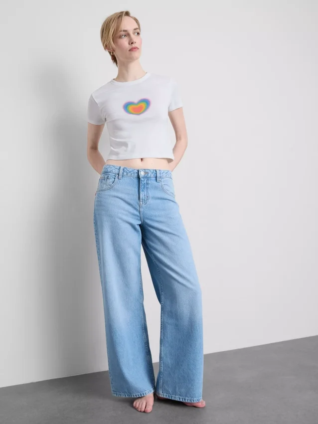 Baby-T-shirt met ‘Pride Heart’-print, rijk aan katoen