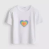 Baby-T-shirt met ‘Pride Heart’-print, rijk aan katoen