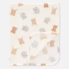 Babydeken van fleece met dierenprint