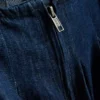 Babydoll-minijurk van katoenen denim