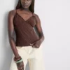 Babydoll-topje met V-hals