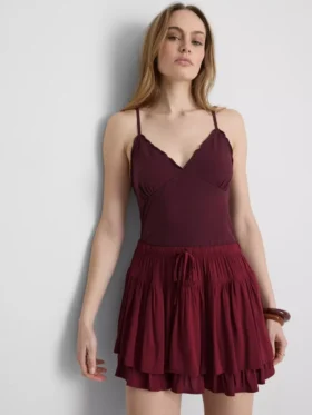 Babydoll-topje met V-hals