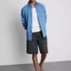 Baggy denimshort met middelhoge taille
