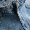 Baggy denimshort met middelhoge taille