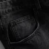 Baggy denimshort met middelhoge taille