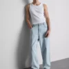 Baggy jeans met middelhoge taille