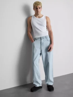 Baggy jeans met middelhoge taille