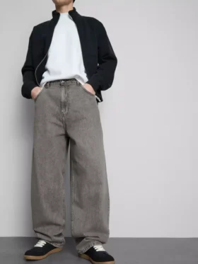 Baggy jeans met middelhoge taille
