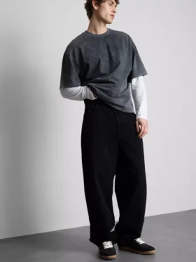 Baggy jeans met middelhoge taille