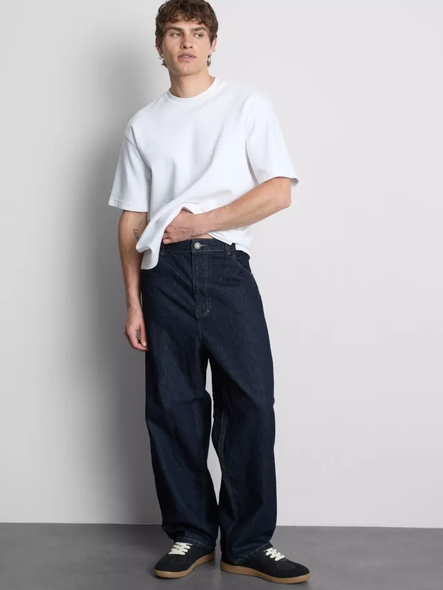 Baggy jeans met middelhoge taille