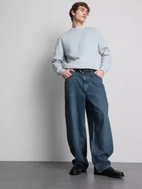 Baggy jeans met middelhoge taille