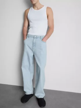 Baggy jeans met middelhoge taille