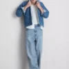 Baggy jeans met middelhoge taille