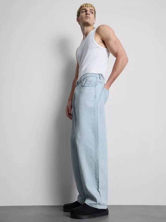 Baggy jeans met middelhoge taille