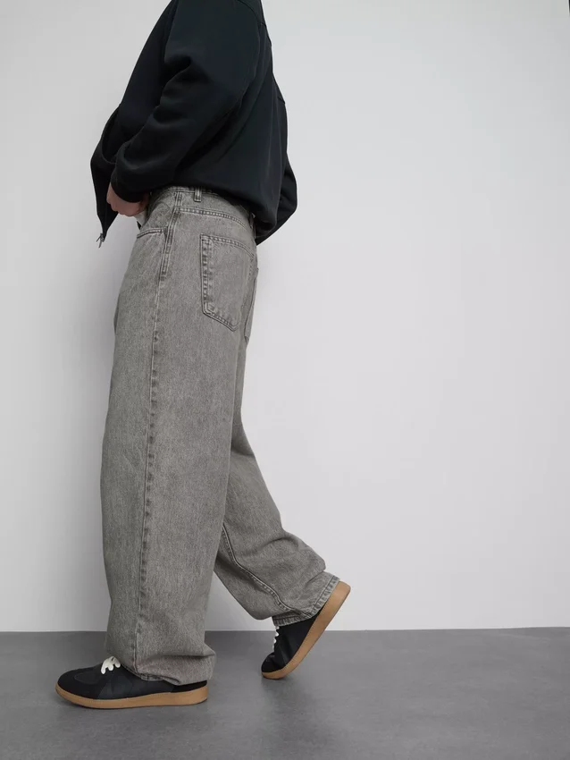 Baggy jeans met middelhoge taille