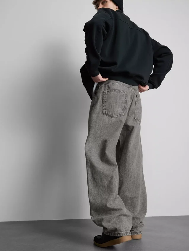 Baggy jeans met middelhoge taille
