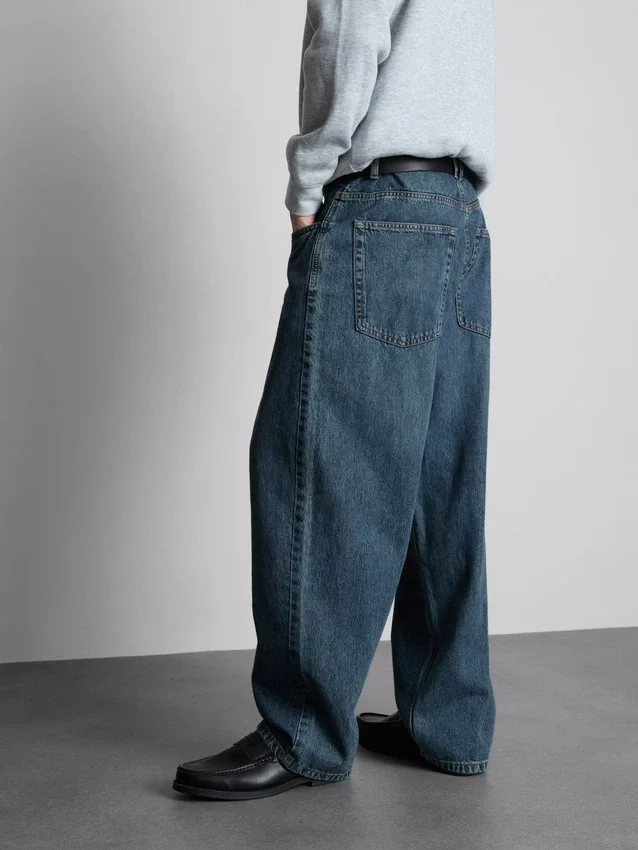Baggy jeans met middelhoge taille