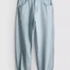 Baggy jeans met middelhoge taille