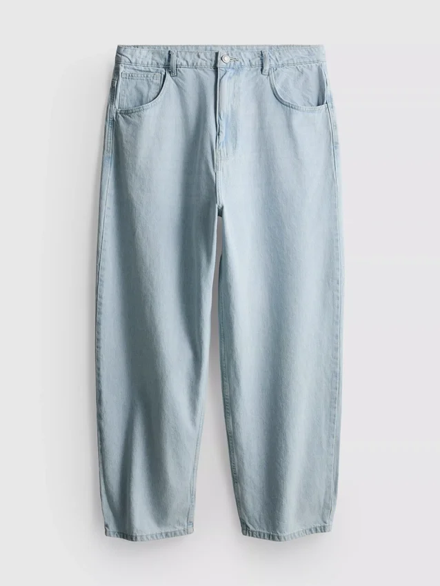 Baggy jeans met middelhoge taille
