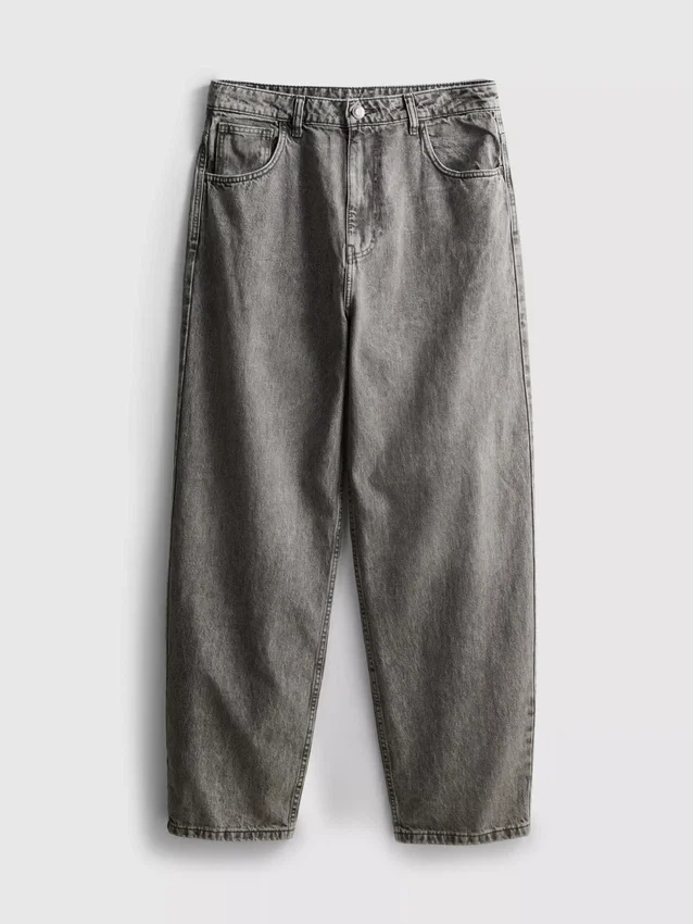 Baggy jeans met middelhoge taille