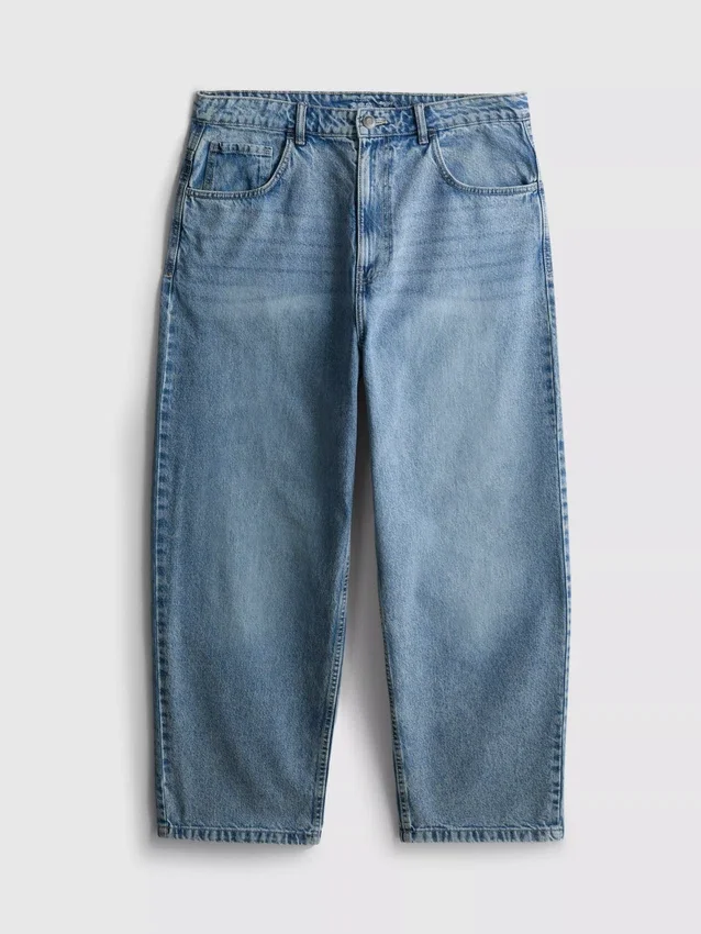 Baggy jeans met middelhoge taille