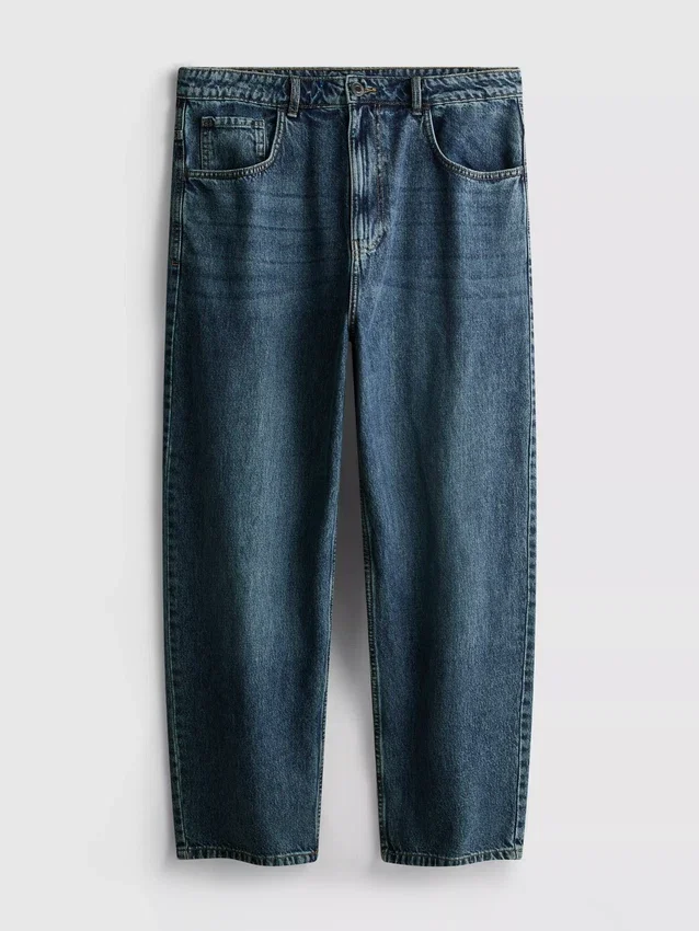 Baggy jeans met middelhoge taille