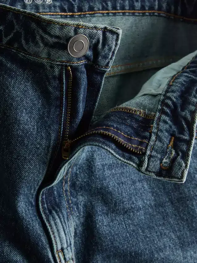 Baggy jeans met middelhoge taille