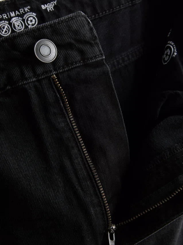 Baggy jeans met middelhoge taille