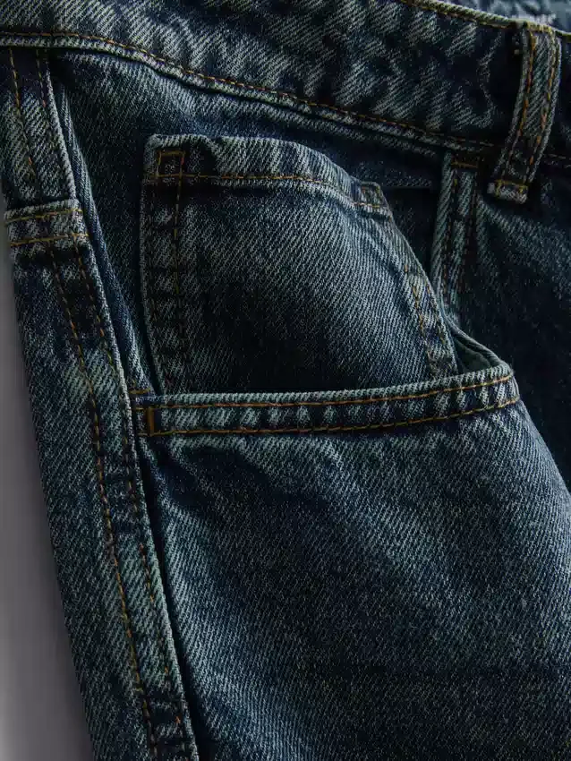 Baggy jeans met middelhoge taille