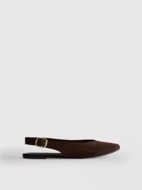 Ballerina’s met slingback-platte schoenen