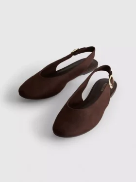 Ballerina’s met slingback-platte schoenen