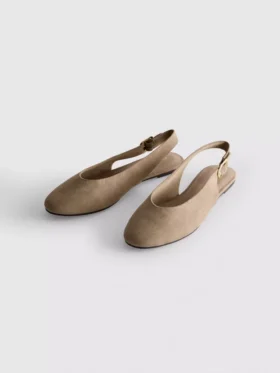 Ballerina’s met slingback-platte schoenen