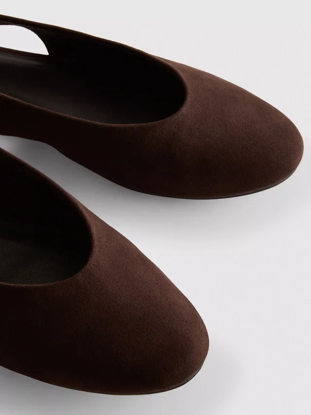 Ballerina’s met slingback-platte schoenen
