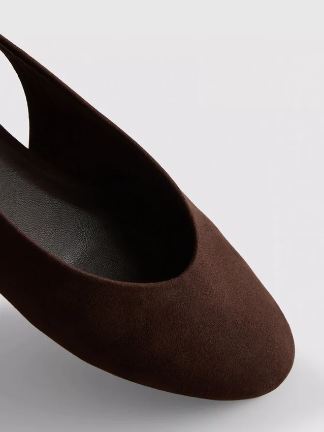 Ballerina’s met slingback-platte schoenen
