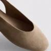 Ballerina’s met slingback-platte schoenen