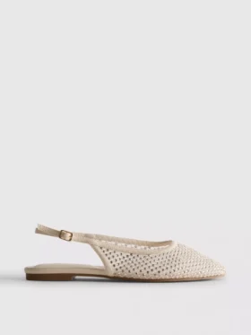 Ballerina's met strass en slingback