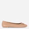 Ballerina's met strik als platte schoenen