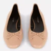 Ballerina's met strik als platte schoenen
