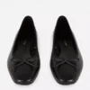 Ballerina's met strik als platte schoenen