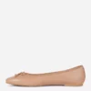 Ballerina's met strik als platte schoenen