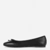 Ballerina's met strik als platte schoenen