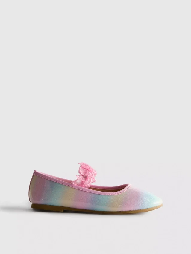 Ballerina's met vlinderapplicatie