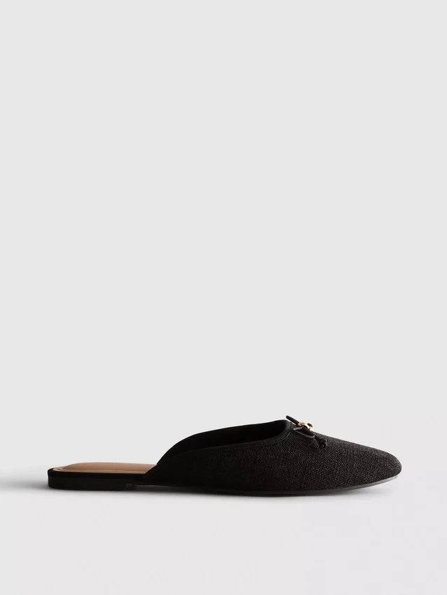 Ballerina-sandalen met strikdetail