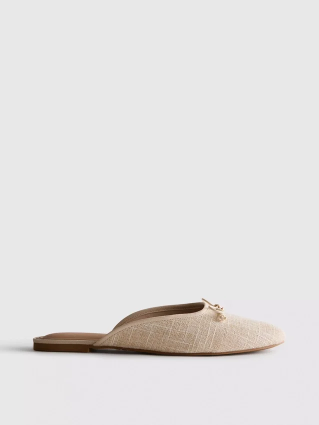 Ballerina-sandalen met strikdetail
